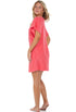 BUTTON FRONT TUNIC W/ SEAM POCKETS - TERRY